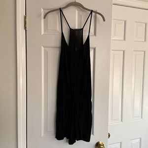 Brandy Melville razorback black romper with pockets